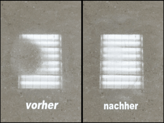 Stumpfer Marmor polieren und Flecken auf Marmor entfernen – glänzende, saubere Marmoroberfläche (Vorher/Nachher)