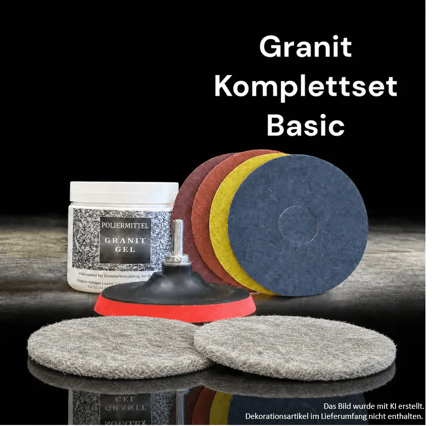 Granit schleifen und polieren, Granit Komplettset BasicMSR Steinpflege GmbH Granit schleifen und polieren, Granit Komplettset Basic MSR Steinpflege GmbH