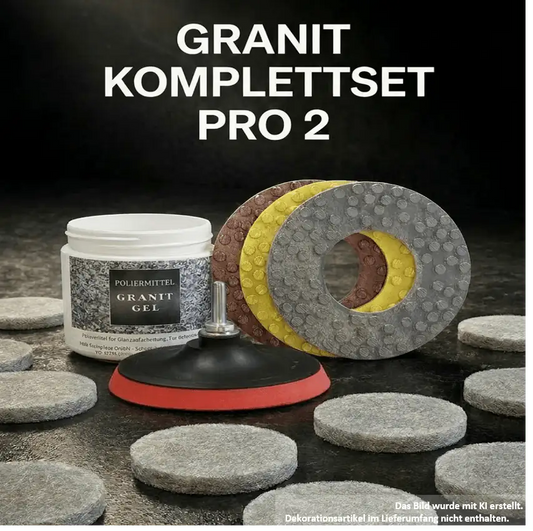 Granit schleifen und polieren, Granit Komplettset Pro 2MSR Steinpflege GmbH Granit schleifen und polieren, Granit Komplettset Pro 2 MSR Steinpflege GmbH