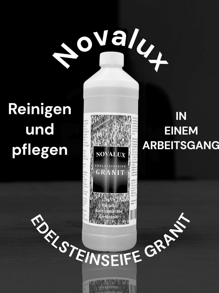 Granit pflegen + Granit reinigen - Edelsteinseife Granit 1 Liter MSR Steinpflege GmbH