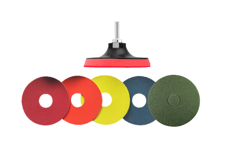 Marmor Kratzerentfernung - Komplettset "M" 125mm - Marmor polieren