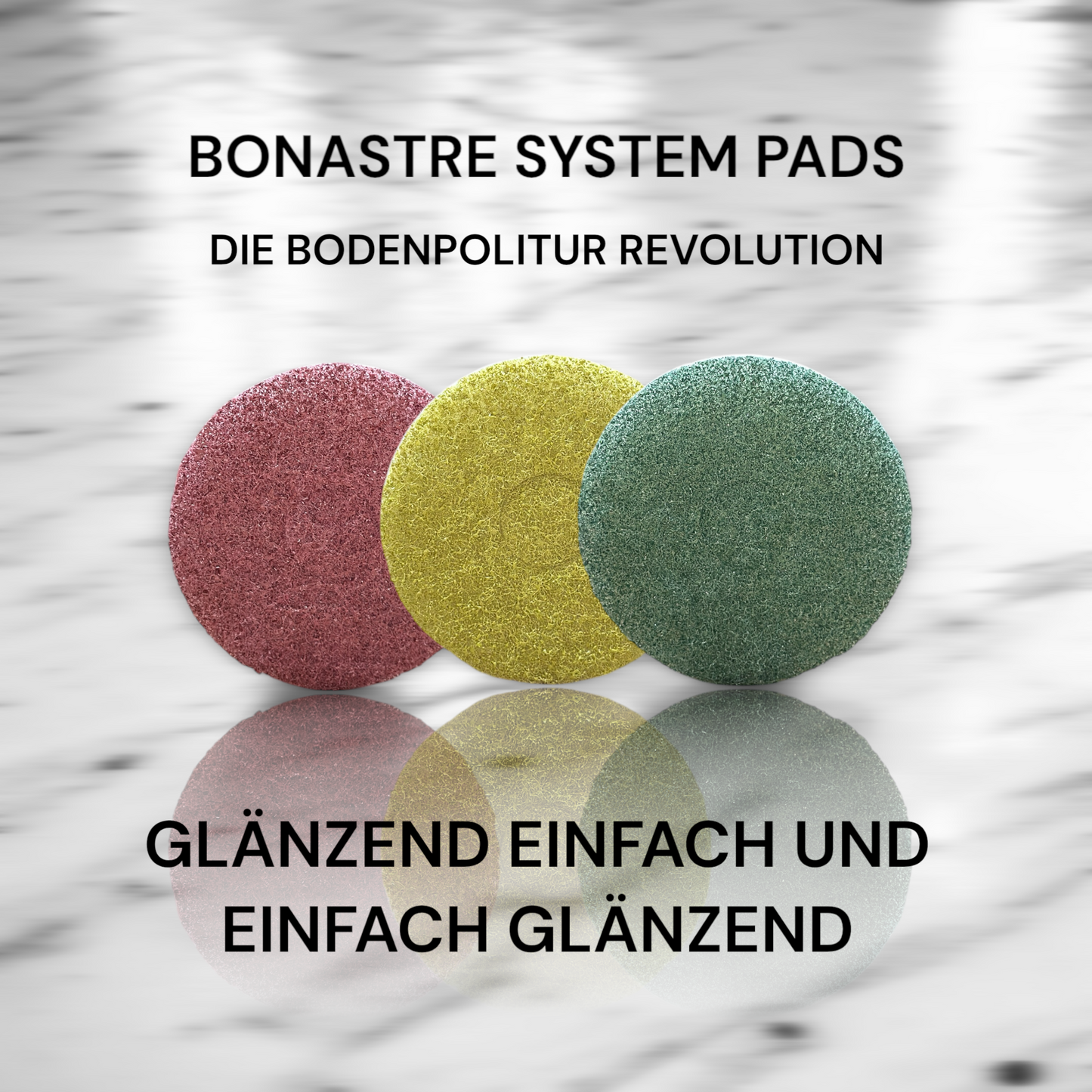Marmor reinigen und polieren - Bonastre System Pads