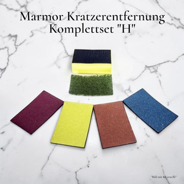 Marmor Kratzerentfernung - Komplettset "H" - Marmor polieren MSR Steinpflege GmbH
