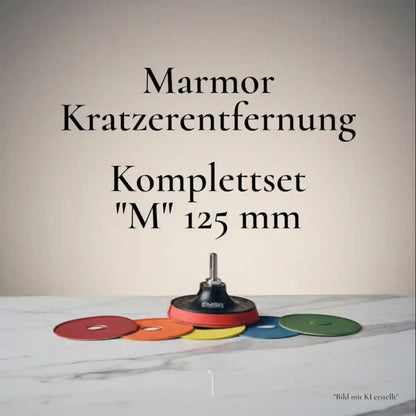 Marmor Kratzerentfernung - Komplettset "M" 125mm - Marmor polieren MSR Steinpflege GmbH Marmor Kratzerentfernung - Komplettset "M" 125mm - Marmor polieren MSR Steinpflege GmbH