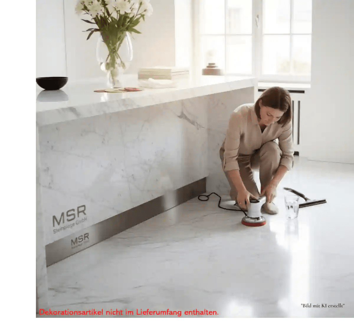 Marmor Kratzerentfernung - Komplettset "M" 125mm - Marmor polieren MSR Steinpflege GmbH Marmor Kratzerentfernung - Komplettset "M" 125mm - Marmor polieren MSR Steinpflege GmbH