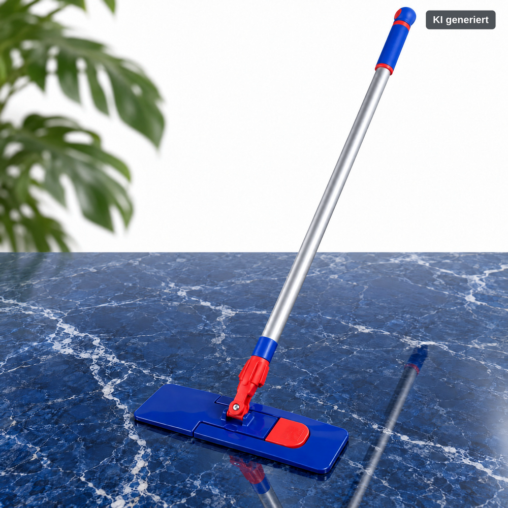 Magnetklapphalter für Microfaser Bodenmop 40 cm inkl. Alu - Stiel Set