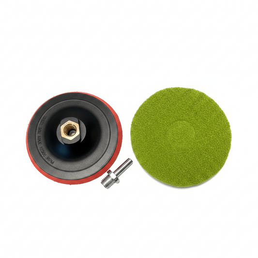 Politur und Pflege von Marmor, Travertin, Terrazzo, Kalkstein - Bonastre System Polier Set 125mmMSR Steinpflege GmbH