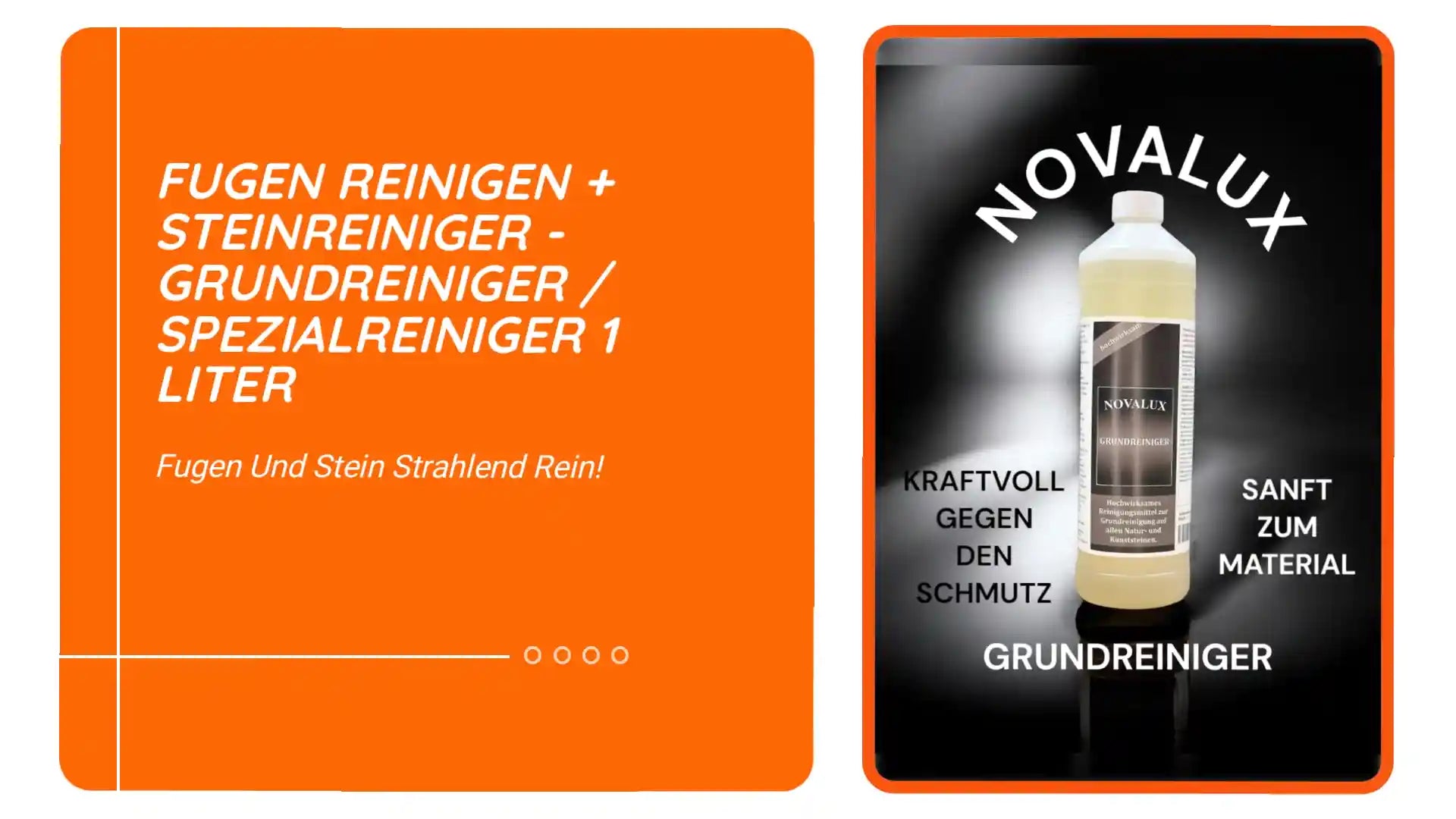 Fugen reinigen + Steinreiniger - Grundreiniger / Spezialreiniger 1 Liter by@Outfy